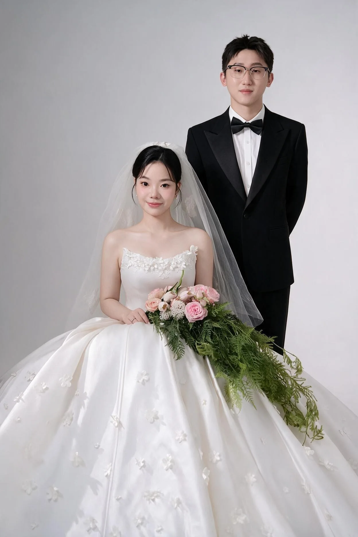 正装婚纱合照